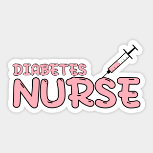 Diabetes Nurse Red Sticker